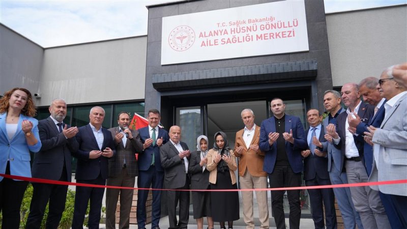 Mahmutlar hüsnü gönüllü aile sağlığı merkezi açılışı gerçekleştirildi
