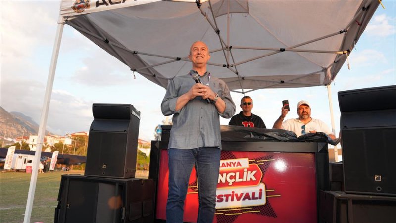 Alanya belediyesi gençlik festivali coşkuyla tamamlandı