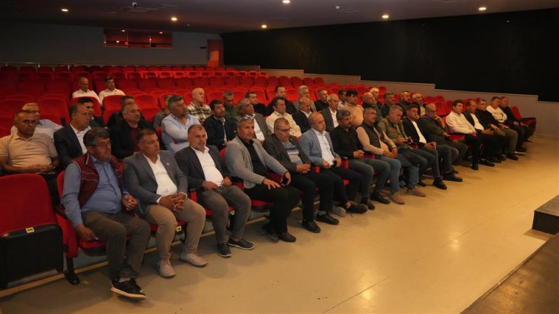 Alanya belediyesi'nden emlak vergisi takdir süreciyle ilgili bilgilendirme toplantısı