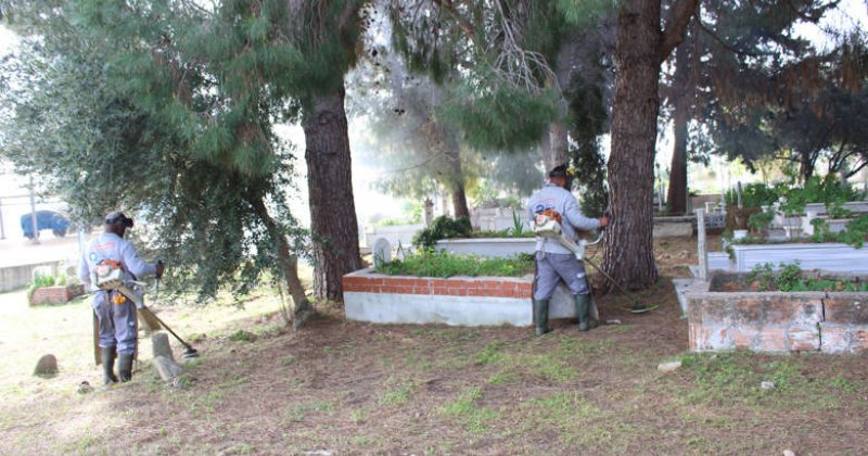 Büyükşehir’den Mezarlıklarda Bakım Onarım Çalışması