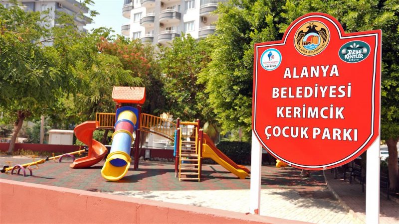 Alanya belediyesi kerimcik parkı&rsquo;nı yeniledi