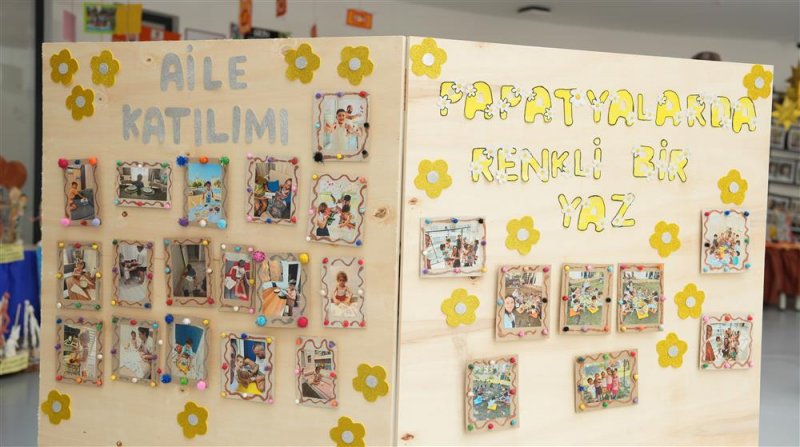 Kayıtların s&uuml;rd&uuml;ğ&uuml; hanife cebeci kreş ve &ccedil;ocuk akademisi&rsquo;nde sergi heyecanı