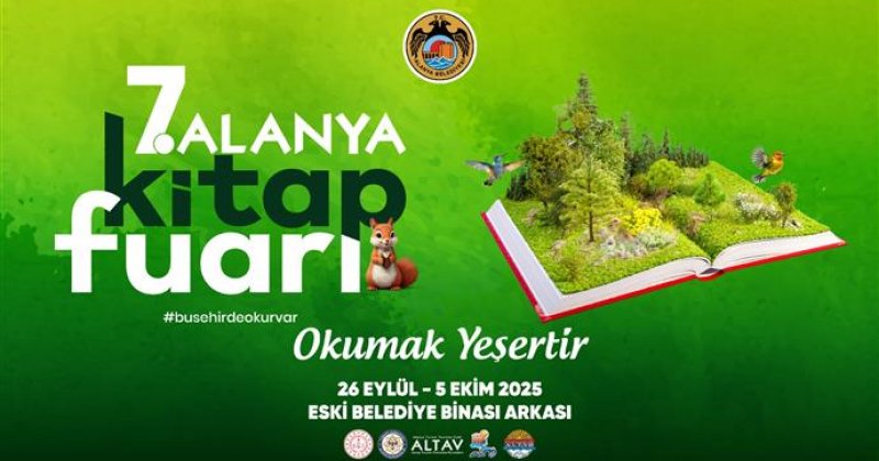 Alanya kitap fuarı 26 eylül’de kapılarını 7. kez açıyor