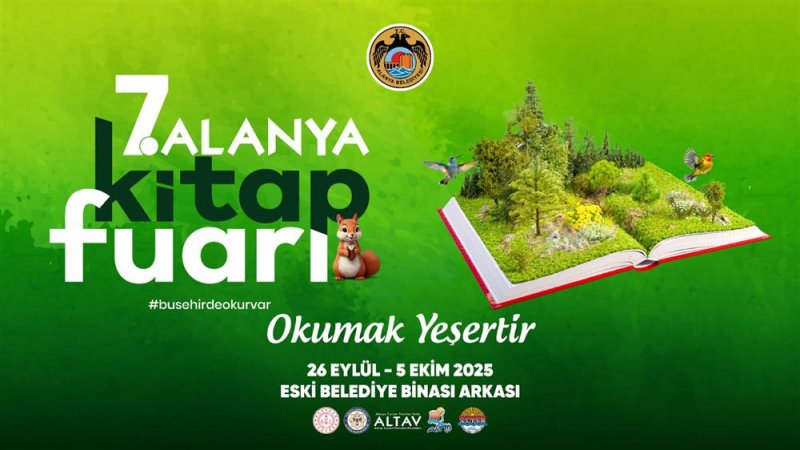 Alanya kitap fuarı 26 eylül’de kapılarını 7. kez açıyor