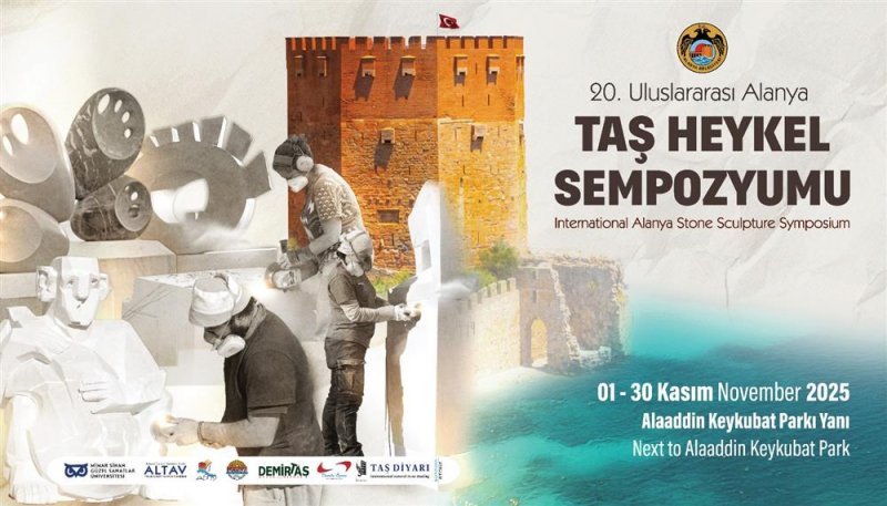 20. uluslararası alanya taş heykel sempozyumu başvuruları başladı