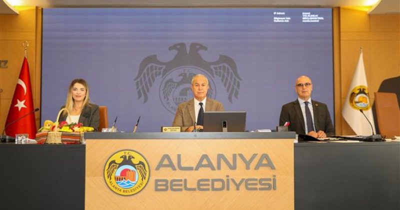 Alanya belediyesi ekim ayı meclis toplantısı yapıldı