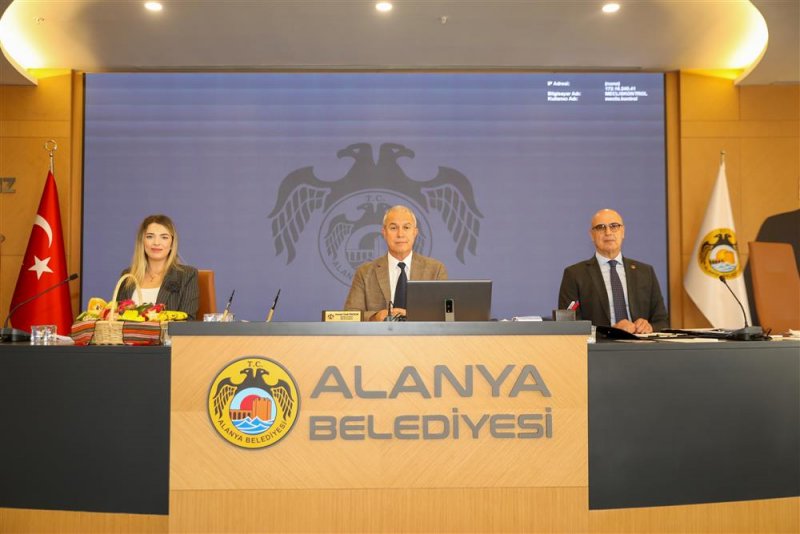 Alanya belediyesi ekim ayı meclis toplantısı yapıldı