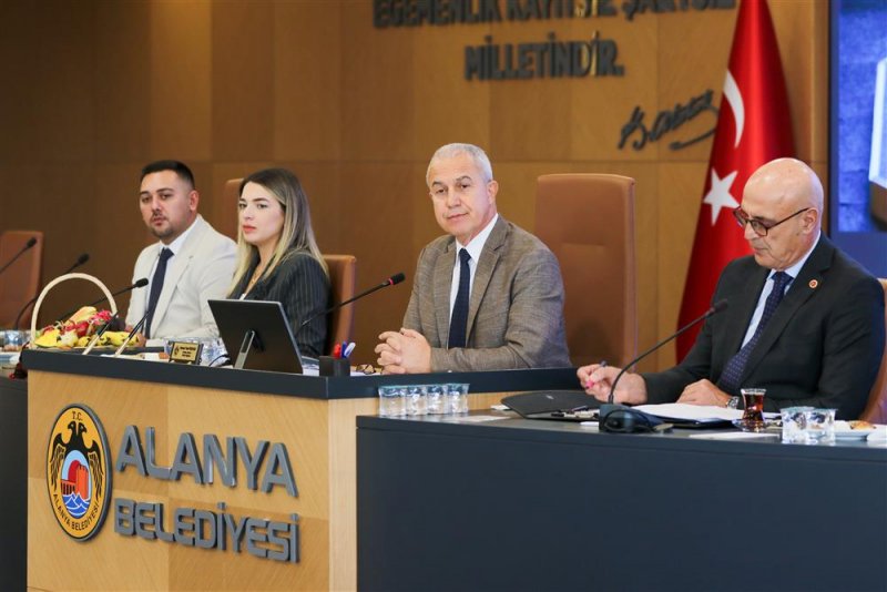 Alanya belediyesi ekim ayı meclis toplantısı yapıldı