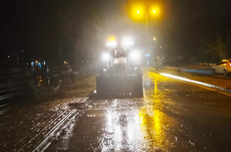 Alanya belediyesi olumsuz hava koşullarına karşı teyakkuzda
