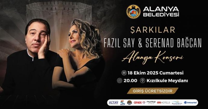 Alanya'da fazıl say ve serenad bağcan rüzgarı esecek