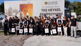 Gençler taş heykel sanatıyla buluştu