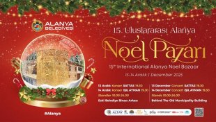 Uluslararası alanya noel pazarı 15. kez kapılarını açıyor