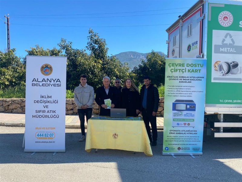 Alanya&rsquo;da semt pazarlarında sıfır atık seferberliği