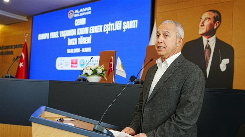 Alanya belediyesi&rsquo;nden tarihi adım başkan &ouml;z&ccedil;elik cemr avrupa yerel yaşamda kadın-erkek eşitliği şartı&rsquo;nı imzaladı