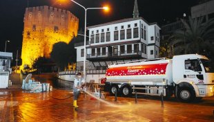 Alanya belediyesi’nden yoğun temizlik mesaisi