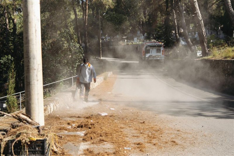 Alanya belediyesi&rsquo;nden yoğun temizlik mesaisi