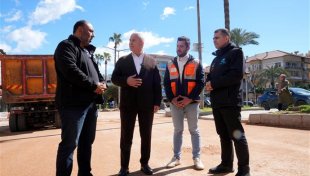 Atatürk caddesi kuzey şeridinde çalışmalar tamamlanıyor