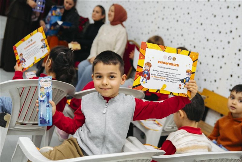 Alanya ve manavgat belediyelerinden miniklere hijyen ve &ccedil;evre eğitimi