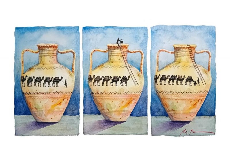 Kervan temalı karikat&uuml;r yarışmasının kazananları a&ccedil;ıklandı