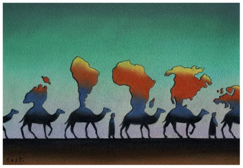 Kervan temalı karikat&uuml;r yarışmasının kazananları a&ccedil;ıklandı