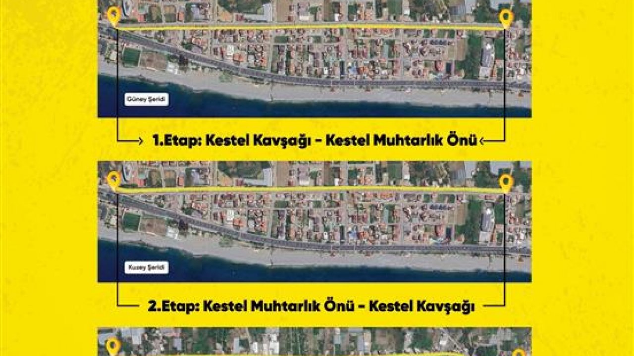 Alanya belediyesi'nden kestel'de planlanandan 2 ay önce asfalt çalışması
