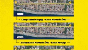 Alanya belediyesi'nden kestel'de planlanandan 2 ay önce asfalt çalışması