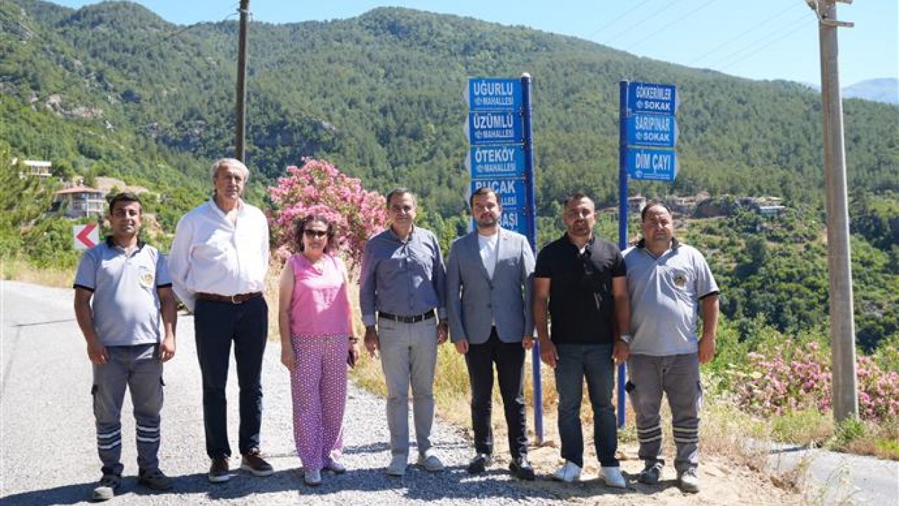 Kırsal mahalle ve yaylalarda yön tabelası çalışmaları sürüyor