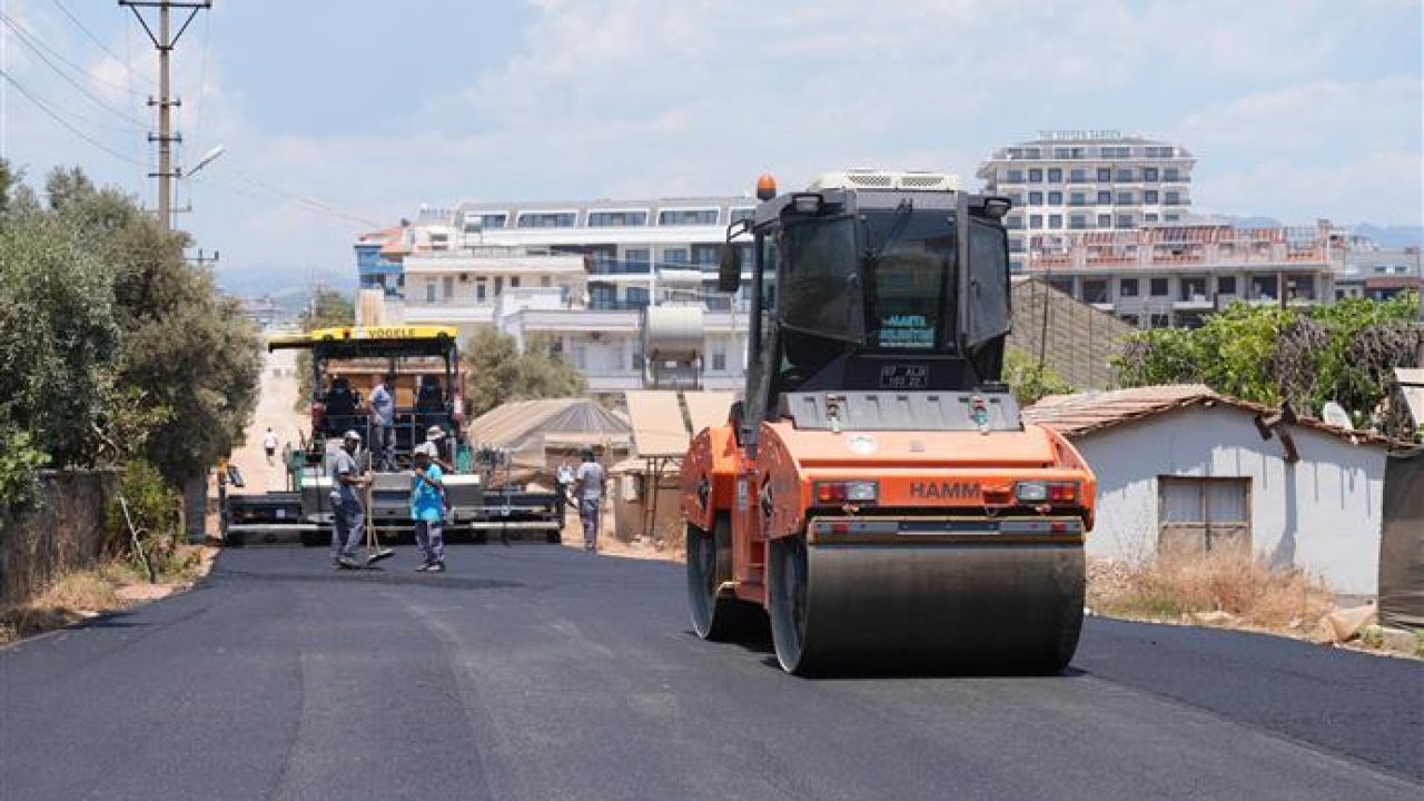 Payallar gökkale caddesi sıcak asfaltla yenilendi