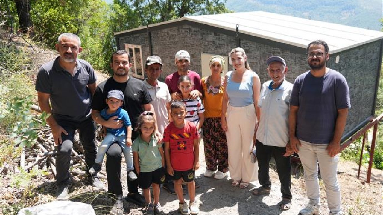 Alanya belediyesi ve hayırsever desteğiyle ihtiyaç sahibi aileye konteyner ev