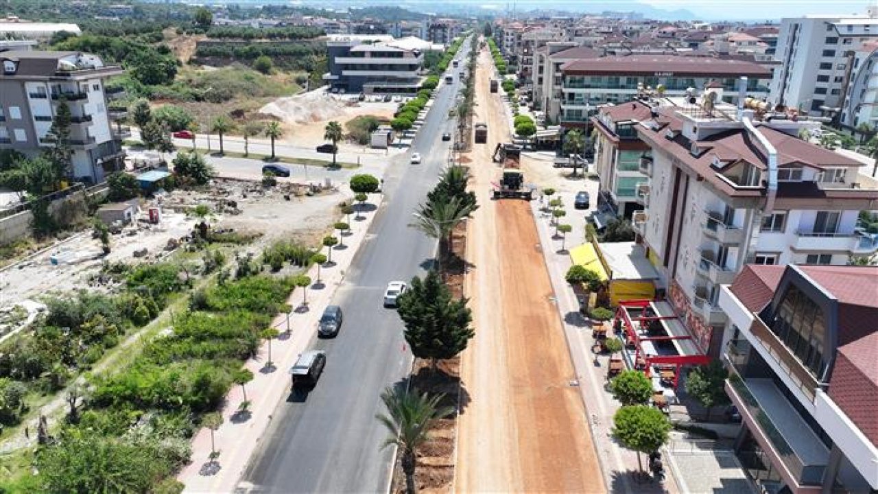 Kestel isa küçülmez caddesi'nde çalışmalar etap etap sürüyor