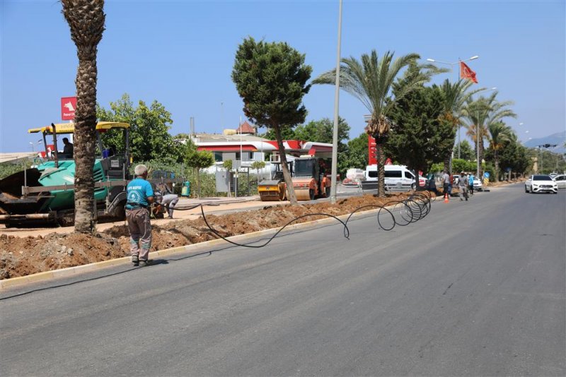 Kestel isa k&uuml;&ccedil;&uuml;lmez caddesi'nde &ccedil;alışmalar etap etap s&uuml;r&uuml;yor