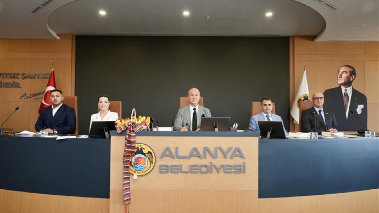 Alanya belediyesi ekim ayı meclis toplantısı gerçekleştirildi