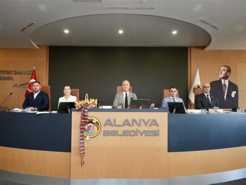 Alanya belediyesi ekim ayı meclis toplantısı gerçekleştirildi